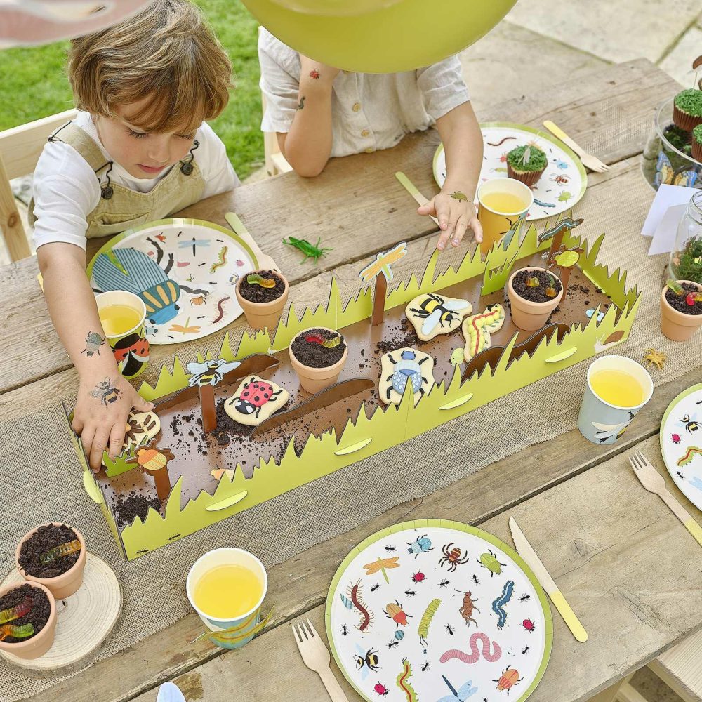 Birthday Tableware |   Bug Hunt Grazing Board & Bug Party Tableware Kit Birthday Decorations Birthday Tableware