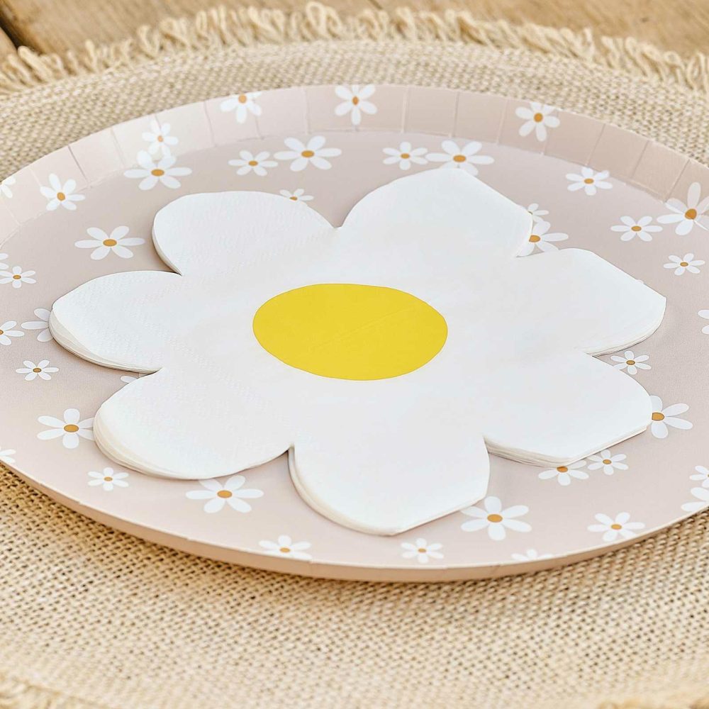 Birthday Tableware |   Daisy Floral Party Tableware Kit Birthday Decorations Birthday Tableware