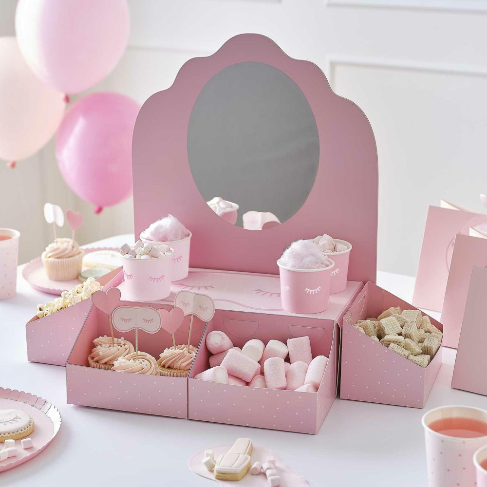 Birthday Tableware |   Pamper Party Tableware & Treat Stand Kit Birthday Decorations Birthday Tableware