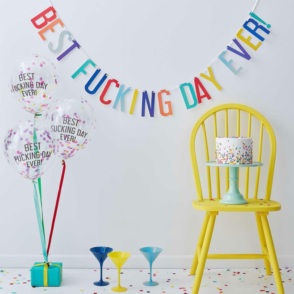 Bunting & Garlands |   Best Fucking Day Ever Party Kit Bunting & Garlands Bunting & Garlands