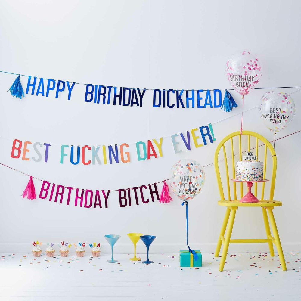 Bunting & Garlands |   Best Fucking Day Ever Party Kit Bunting & Garlands Bunting & Garlands