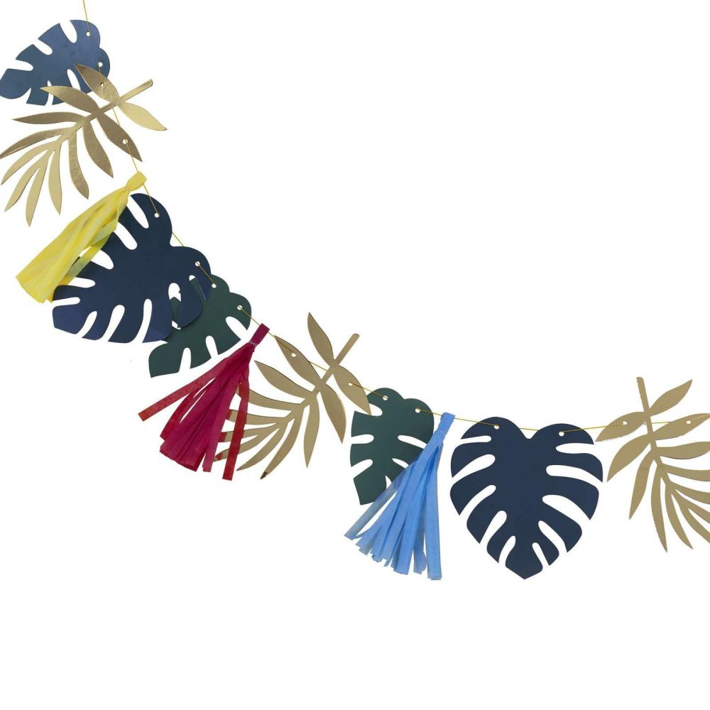 Bunting & Garlands |   Gold Foiled And Leaf Tassel Garland Bunting & Garlands Bunting & Garlands