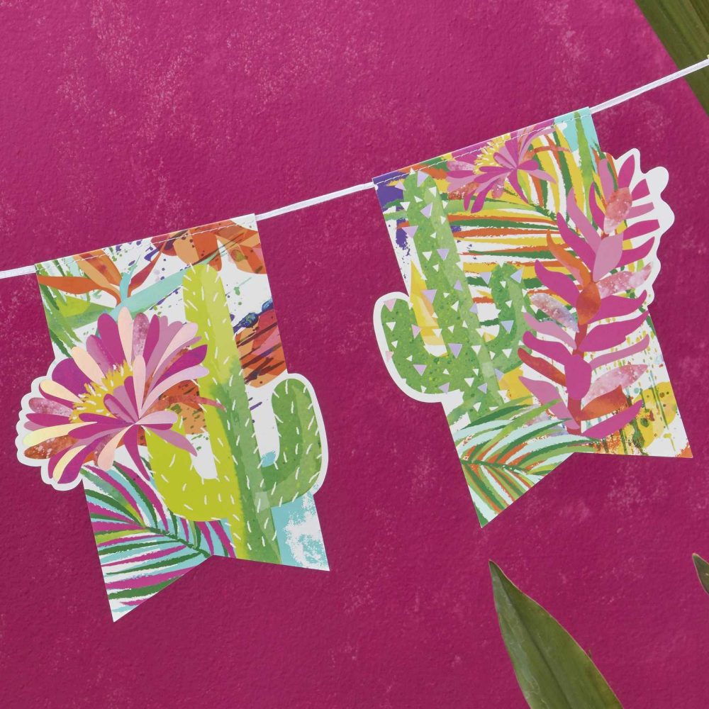 Bunting & Garlands |   Iridescent Foiled Paper Bunting – Hot Summer Bunting & Garlands Bunting & Garlands