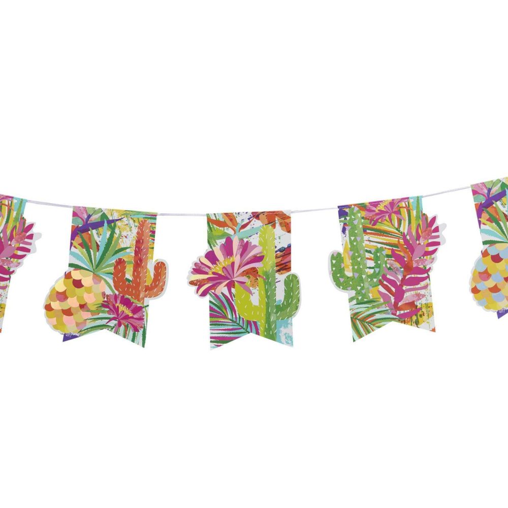 Bunting & Garlands |   Iridescent Foiled Paper Bunting – Hot Summer Bunting & Garlands Bunting & Garlands