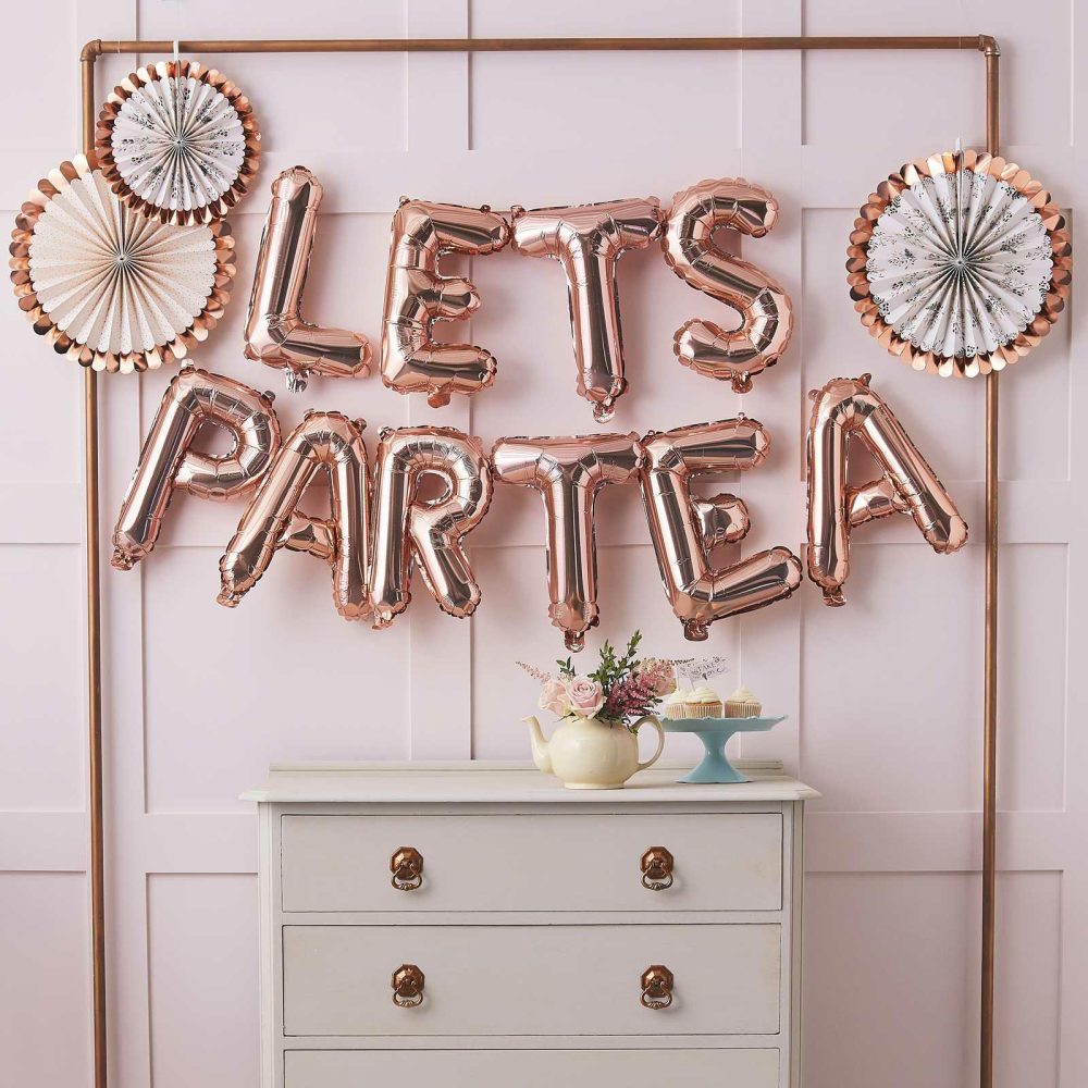 Bunting & Garlands |   Lets Partea Afternoon Tea Party Balloon Bunting Bunting & Garlands Bunting & Garlands