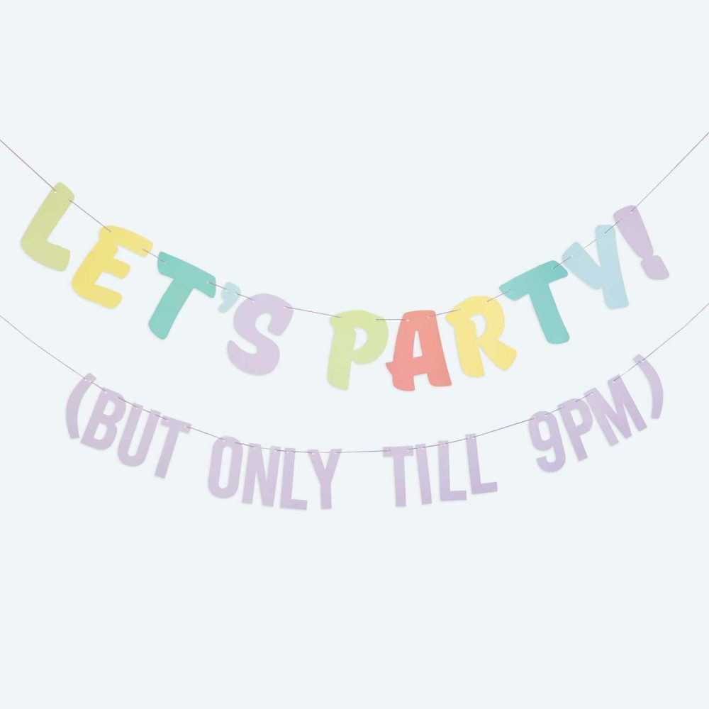 Bunting & Garlands |   Let’s Party! But Only Till 9Pm Bunting Bunting & Garlands Bunting & Garlands