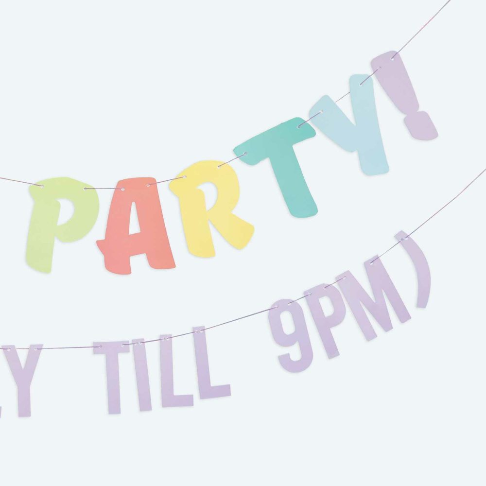 Bunting & Garlands |   Let’s Party! But Only Till 9Pm Bunting Bunting & Garlands Bunting & Garlands