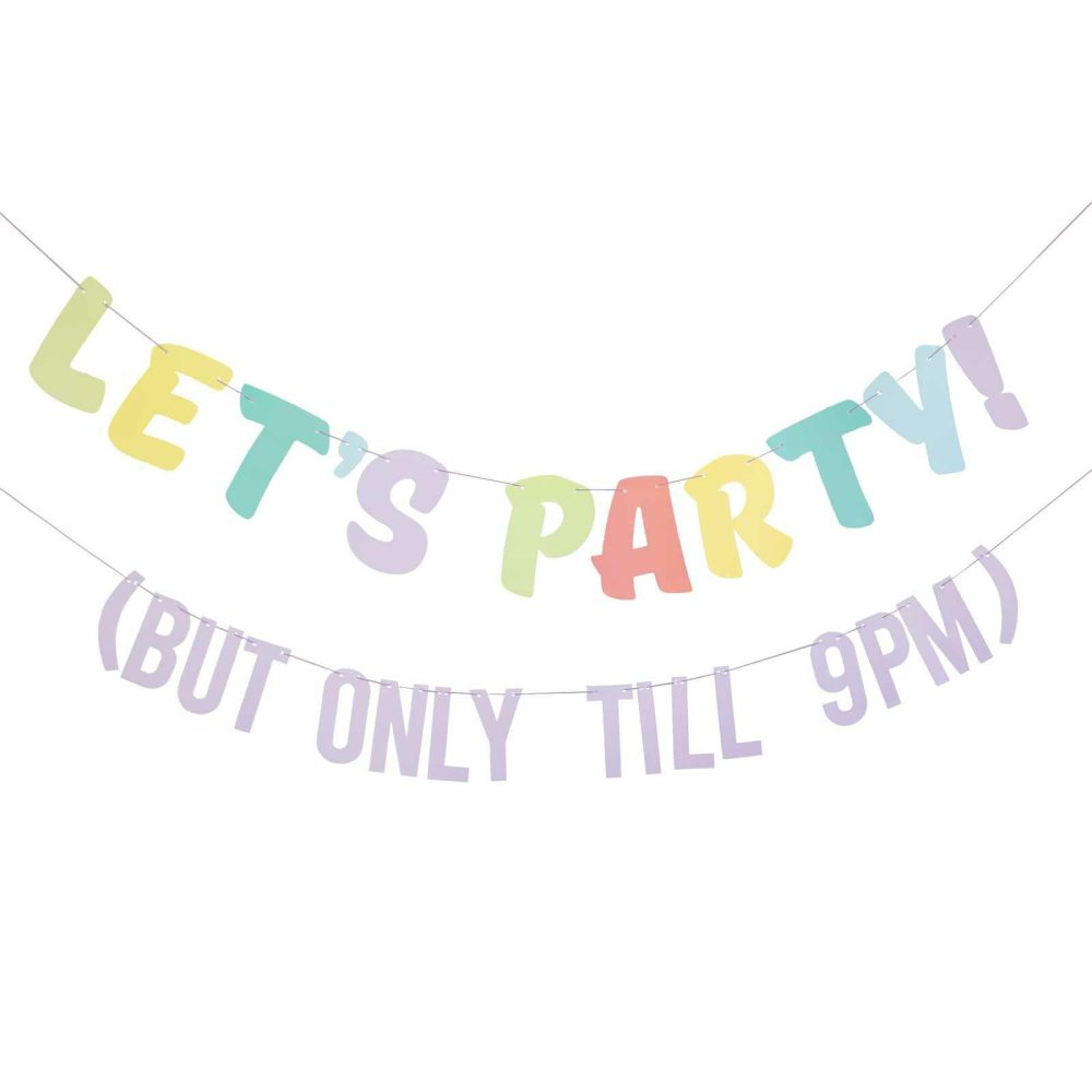 Bunting & Garlands |   Let’s Party! But Only Till 9Pm Bunting Bunting & Garlands Bunting & Garlands