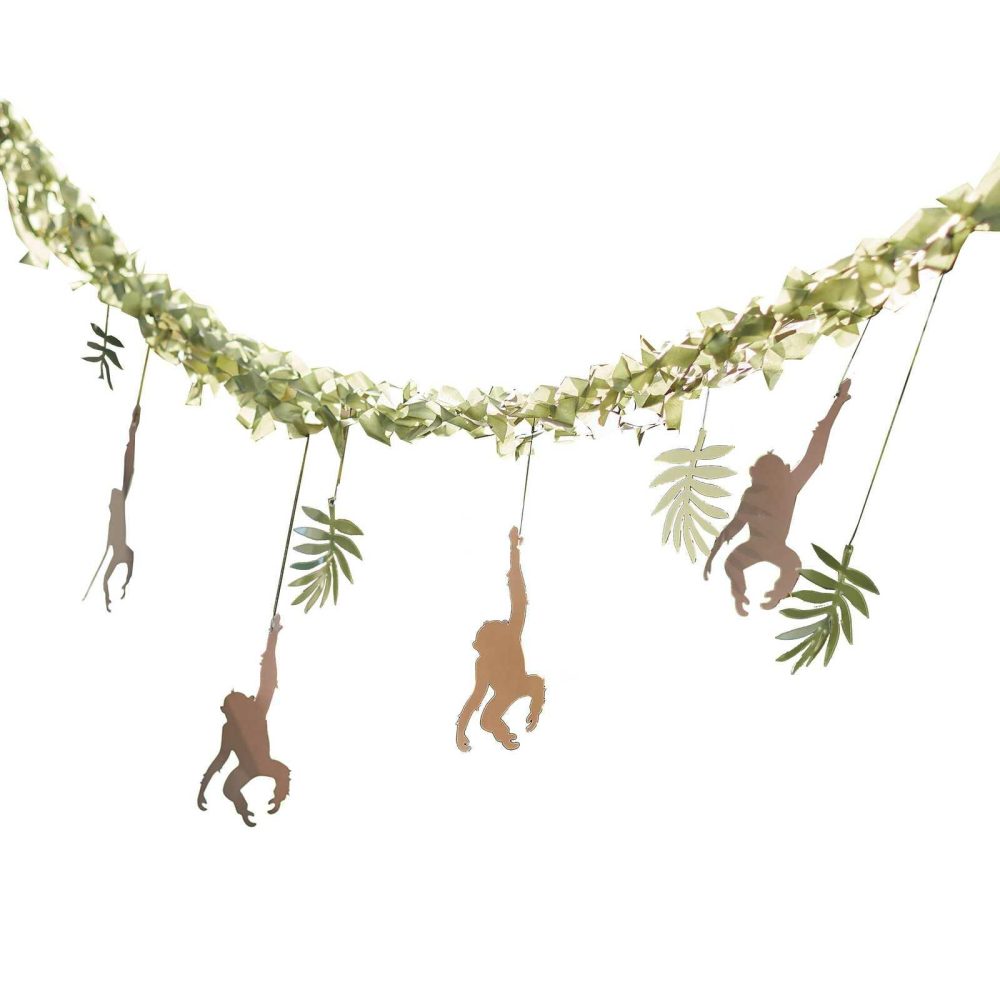 Bunting & Garlands |   Monkey & Leaf Jungle Bunting Backdrop Bunting & Garlands Bunting & Garlands