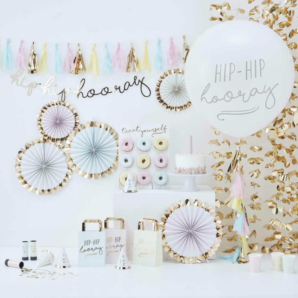 Bunting & Garlands |   Pastel & Gold Tassel Garland Bunting & Garlands Bunting & Garlands