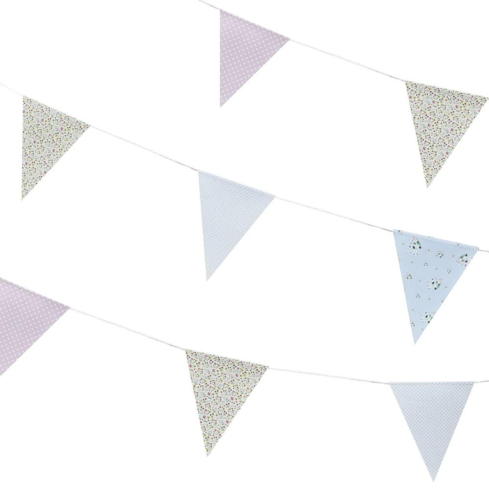 Bunting & Garlands |   Rustic Print Floral Flag Bunting Bunting & Garlands Bunting & Garlands