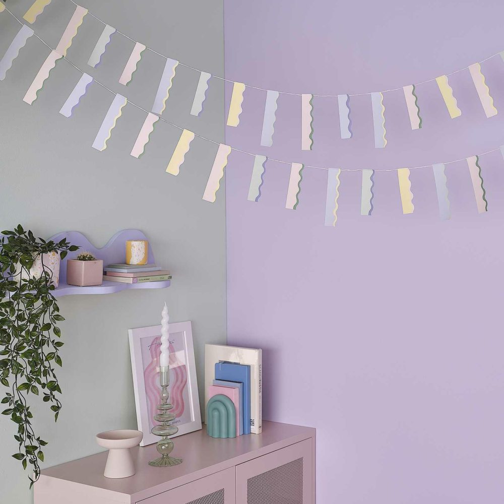 Bunting & Garlands |   Wavy Pastel Bunting Bunting & Garlands Bunting & Garlands