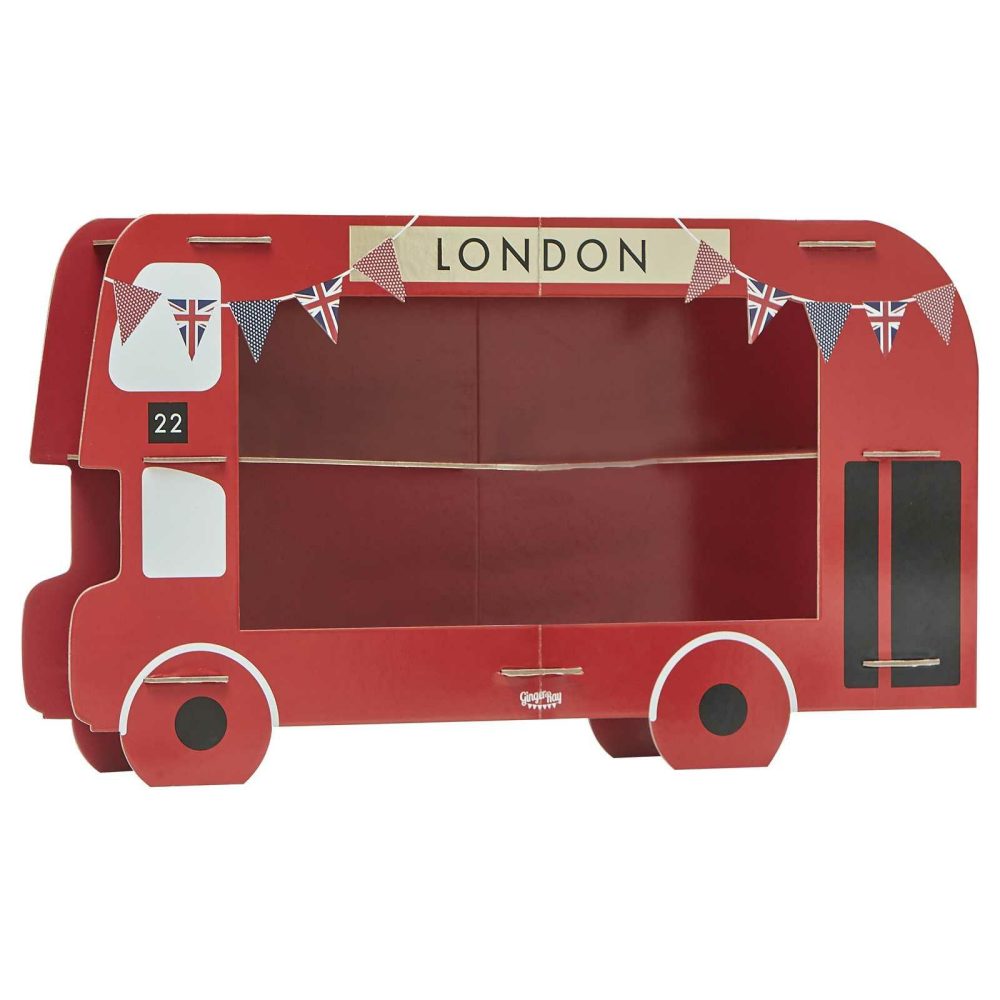 Cake Stands |   Red London Bus Cupcake & Sandwiches Stand Cake Stands Cake Stands