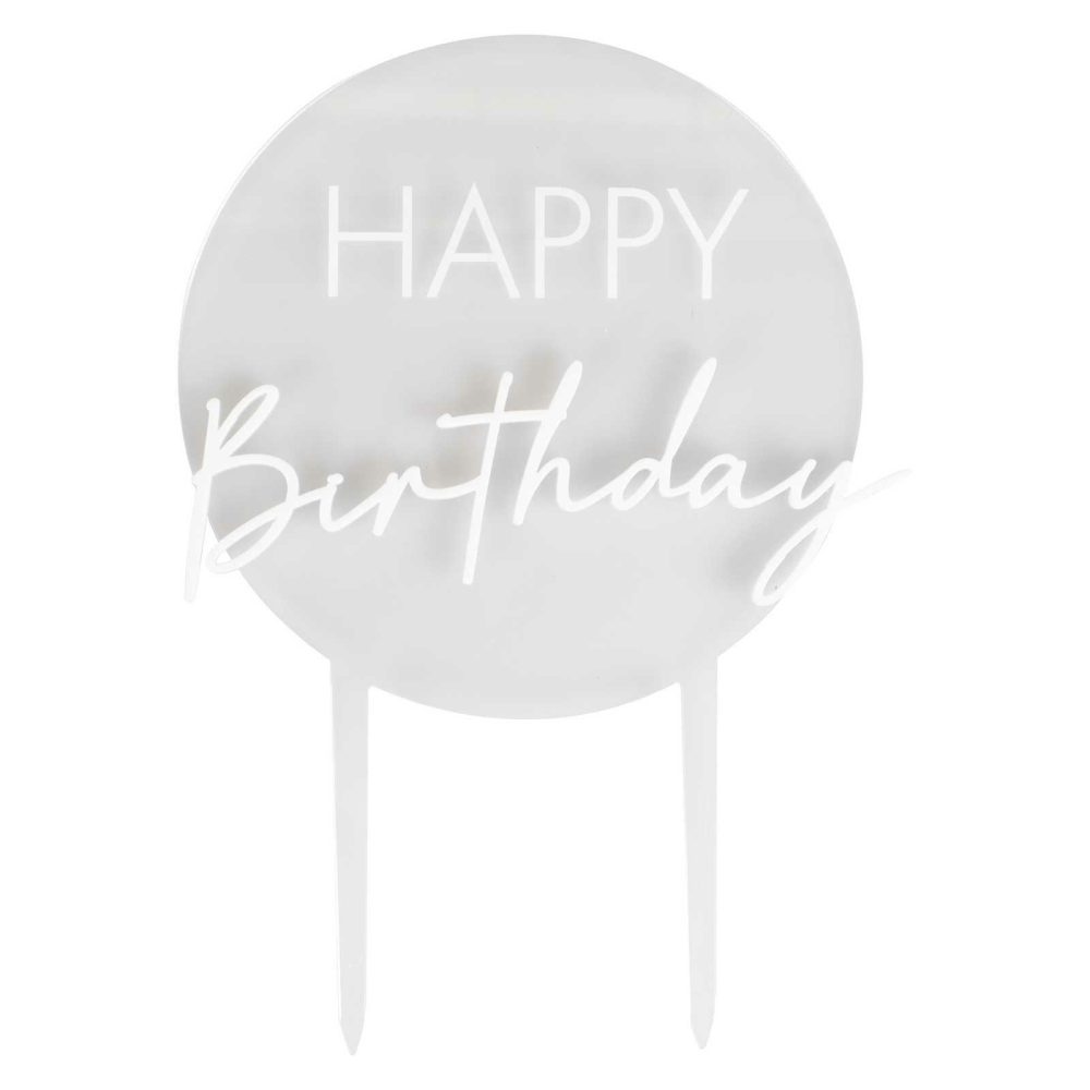 Cake Toppers |   Acrylic Happy Birthday Cake Topper Cake Toppers Cake Toppers