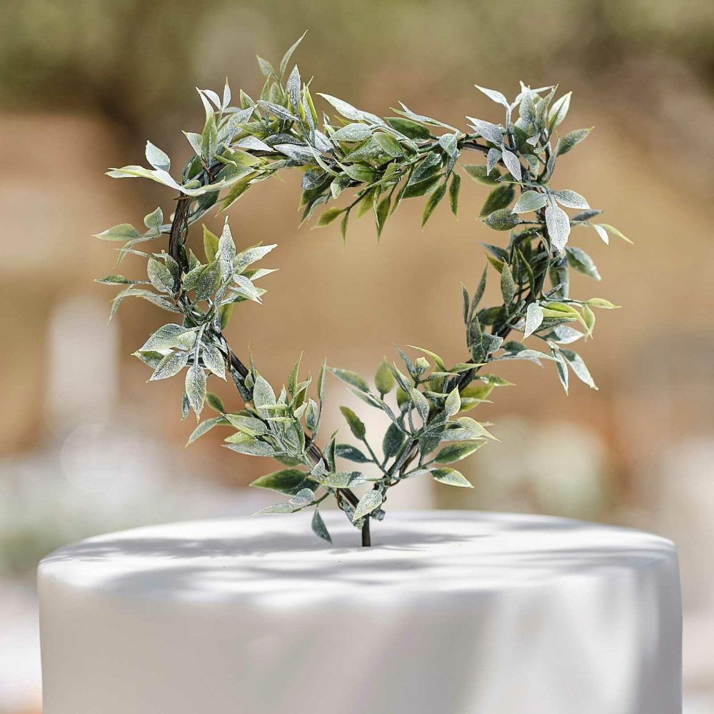 Cake Toppers |   Foliage Heart Wedding Cake Topper Cake Toppers Cake Toppers