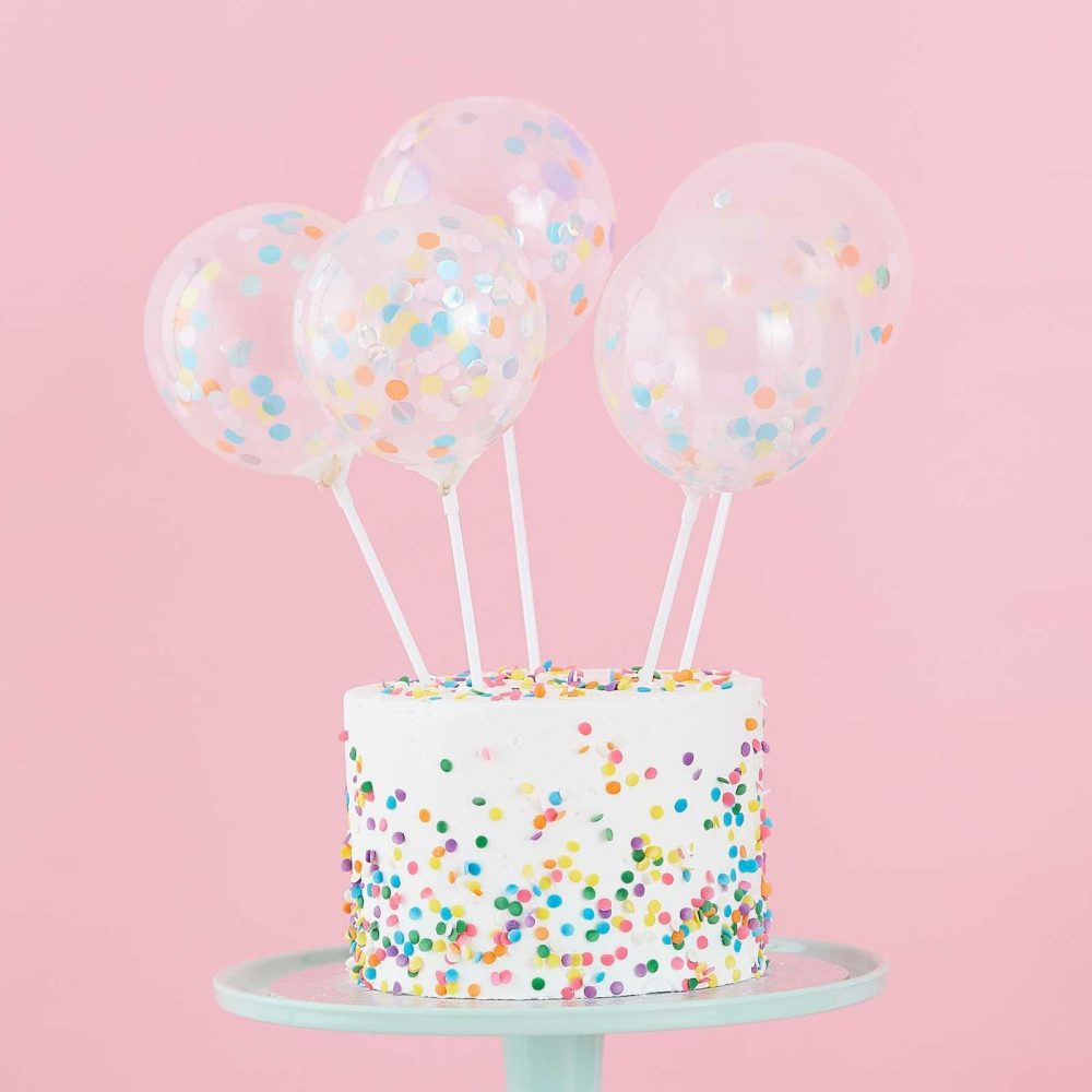 Cake Toppers |   Mini Cake Topper Confetti Balloons Kit Cake Toppers Cake Toppers