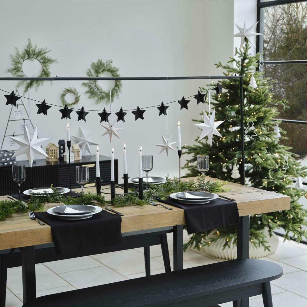 Candles And Candle Holders |   Black Christmas Candle Centrepiece Candles And Candle Holders Candles And Candle Holders