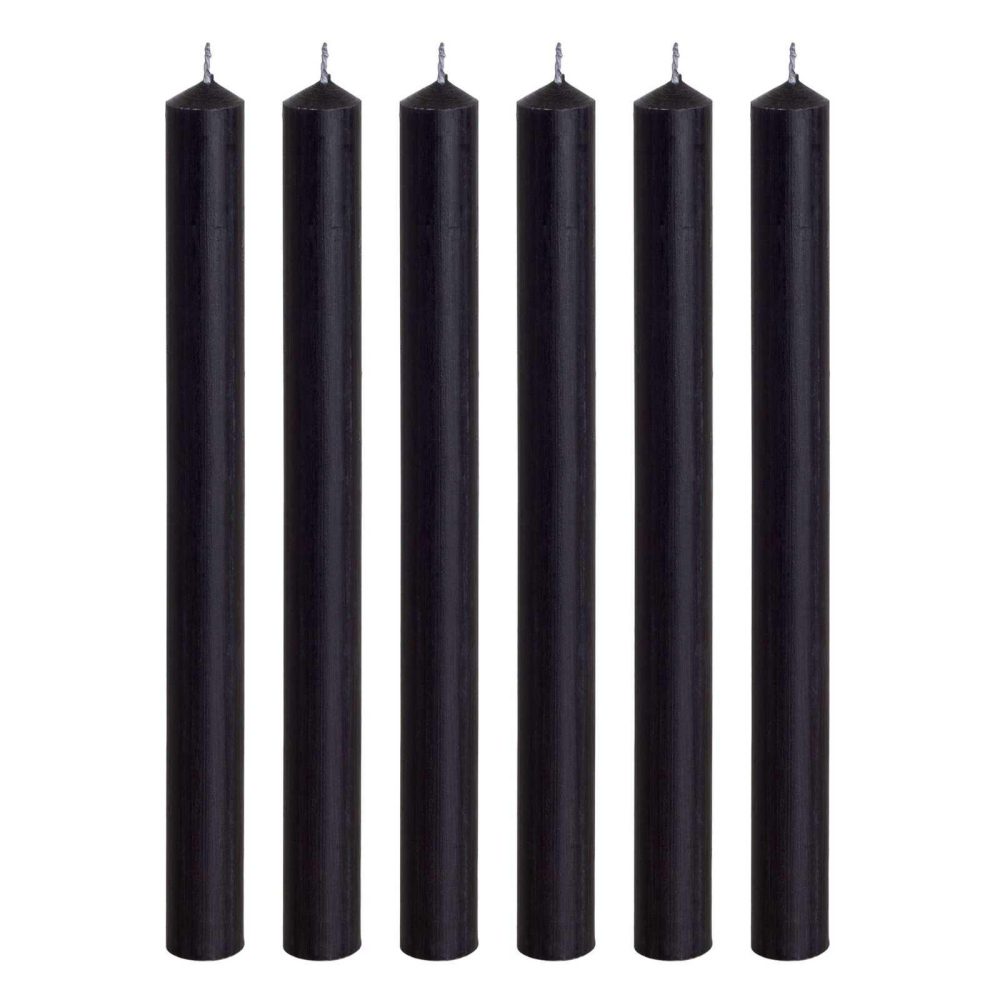 Candles And Candle Holders |   Black Straight Dinner Candles Candles And Candle Holders Candles And Candle Holders