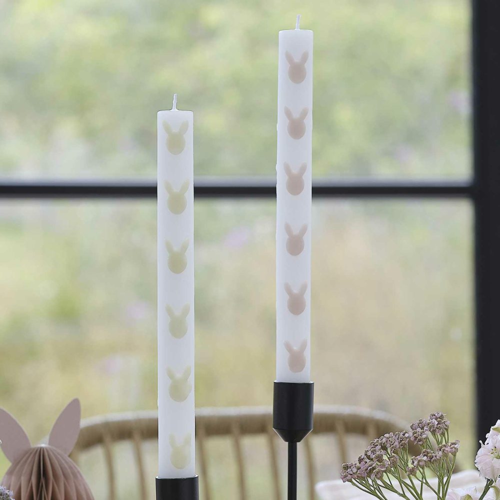 Candles And Candle Holders |   Easter Bunny Dinner Candles Candles And Candle Holders Candles And Candle Holders