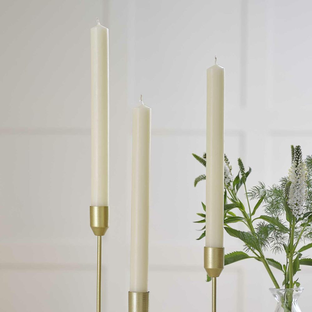 Candles And Candle Holders |   Ivory Straight Dinner Candles Candles And Candle Holders Candles And Candle Holders