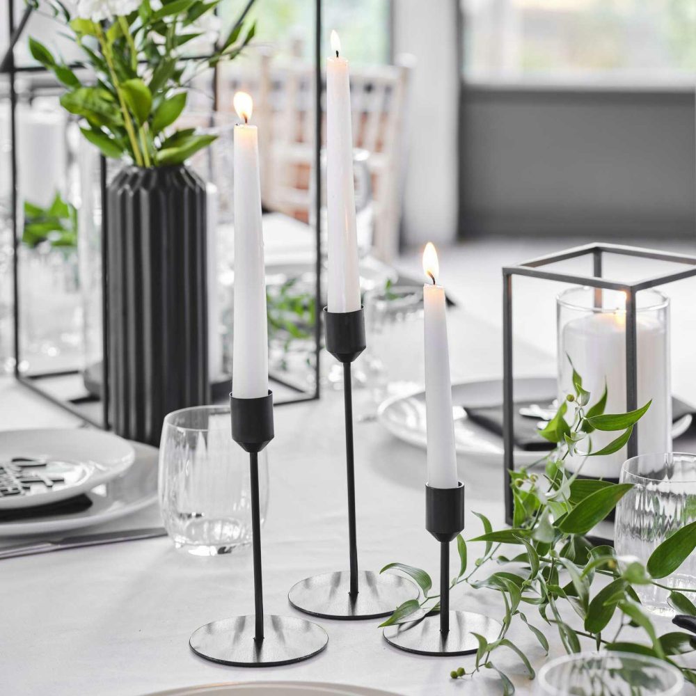 Candles And Candle Holders |   Matte Black Candle Holders Candles And Candle Holders Candles And Candle Holders