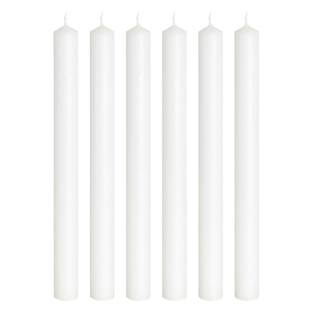 Candles And Candle Holders |   White Straight Dinner Candles Candles And Candle Holders Candles And Candle Holders