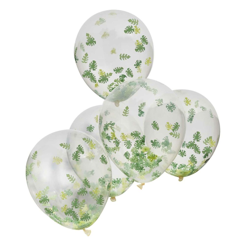 Clear Balloons |   Jungle Confetti Balloon Bundle Balloons Clear Balloons