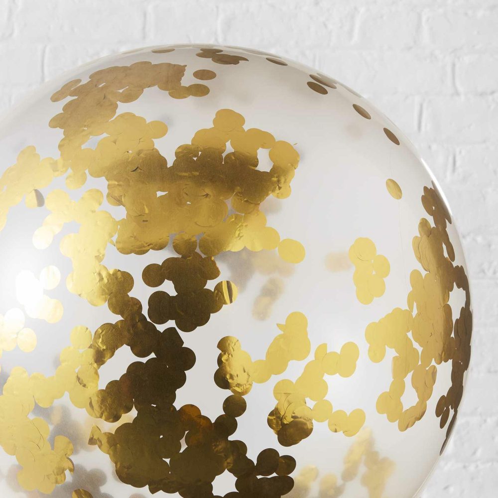 Confetti Balloons |   Gold Giant Confetti Balloons Balloons Confetti Balloons