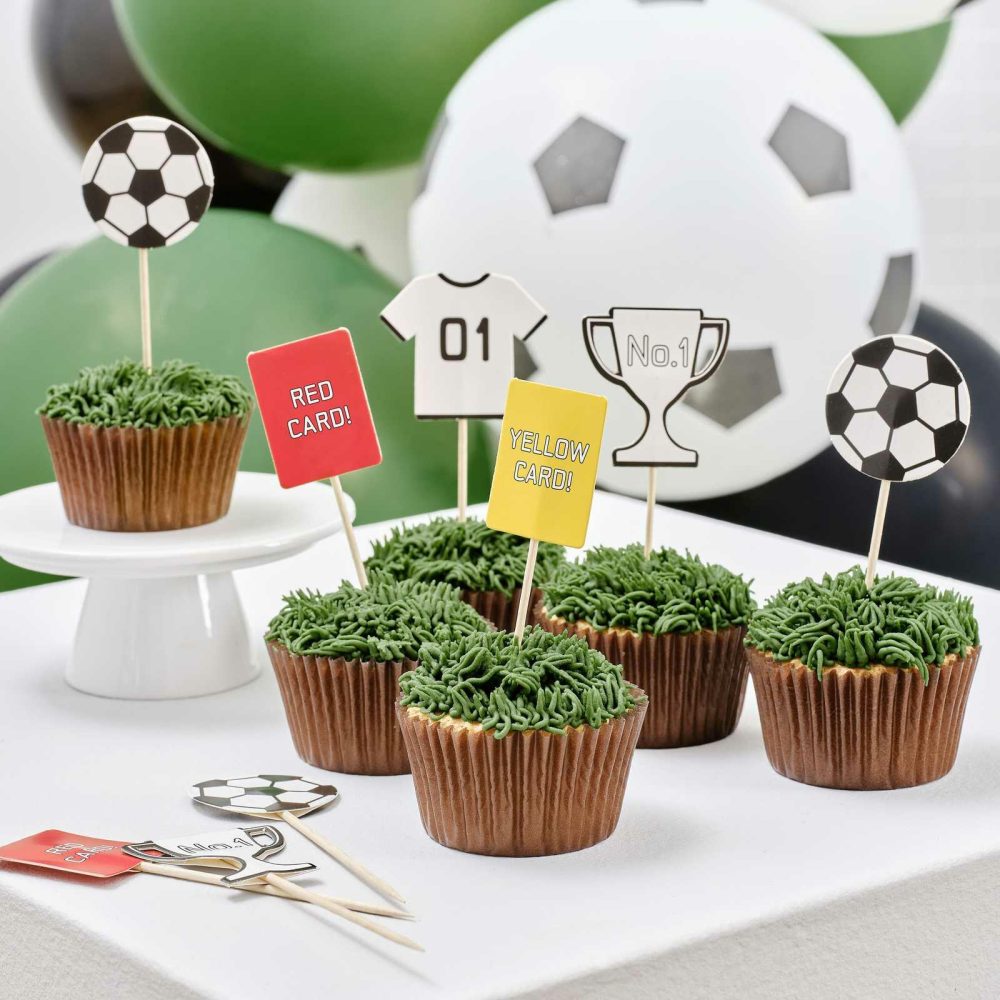 Cupcake Decorations |   Football Cupcake Toppers Candles & Cake Accessories Cupcake Decorations