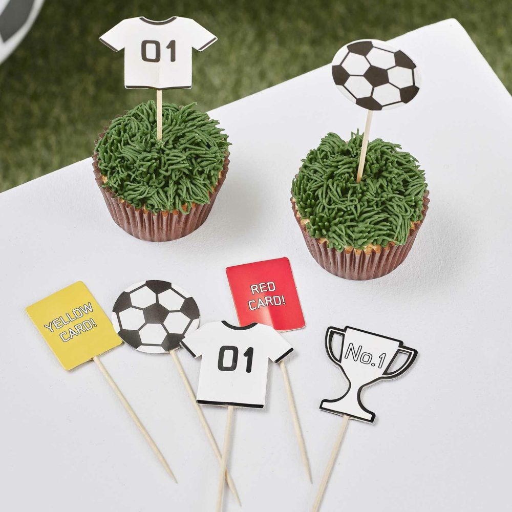 Cupcake Decorations |   Football Cupcake Toppers Candles & Cake Accessories Cupcake Decorations