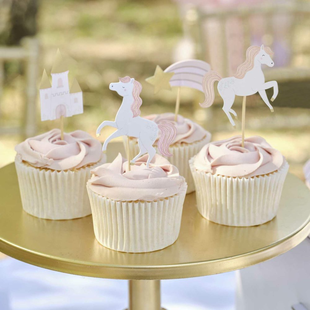 Cupcake Decorations |   Princess Cupcake Toppers Candles & Cake Accessories Cupcake Decorations