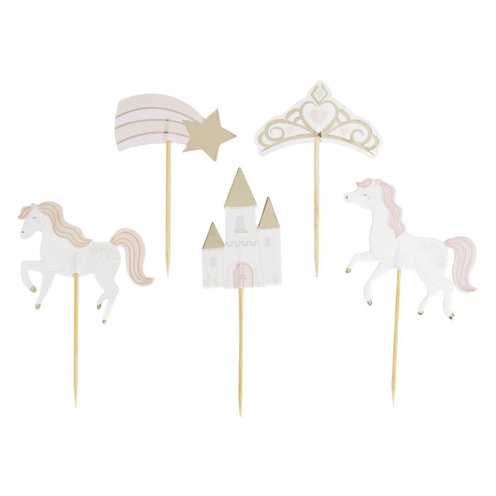 Cupcake Decorations |   Princess Cupcake Toppers Candles & Cake Accessories Cupcake Decorations