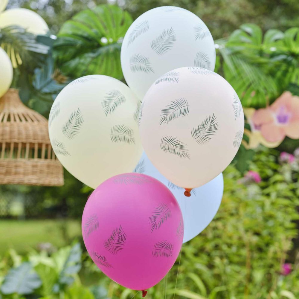 Decorations |   Palm Leaf Hawaiian Balloon Bundle Party Decorations Decorations Decorations