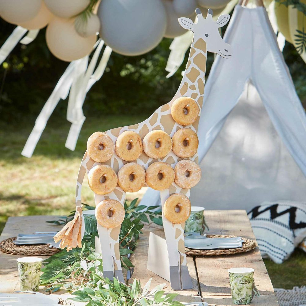 Donut Walls |   Giraffe Shaped Donut Stand Candles & Cake Accessories Donut Walls