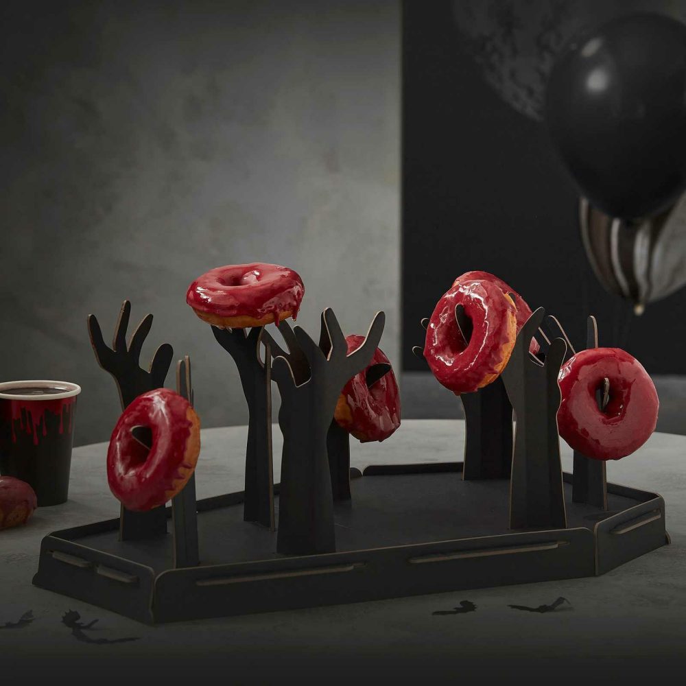 Donut Walls |   Halloween Coffin And Zombie Hand Donut Stand Candles & Cake Accessories Donut Walls