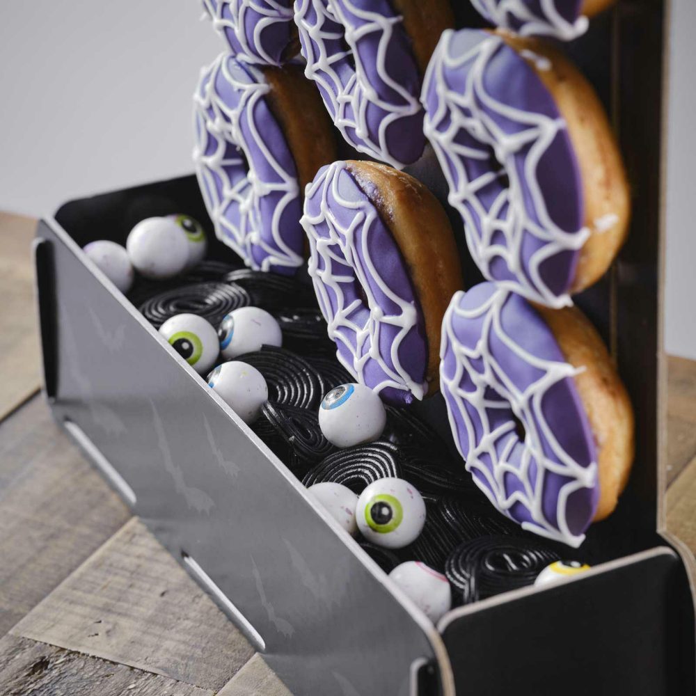 Donut Walls |   Halloween Tombstone Donut Stand With Treat Bucket And Lights Candles & Cake Accessories Donut Walls