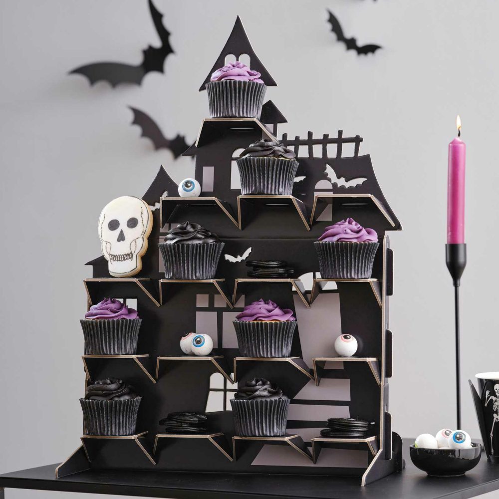 Donut Walls |   Haunted House Halloween Treat Stand Cake Stands Cake Stands