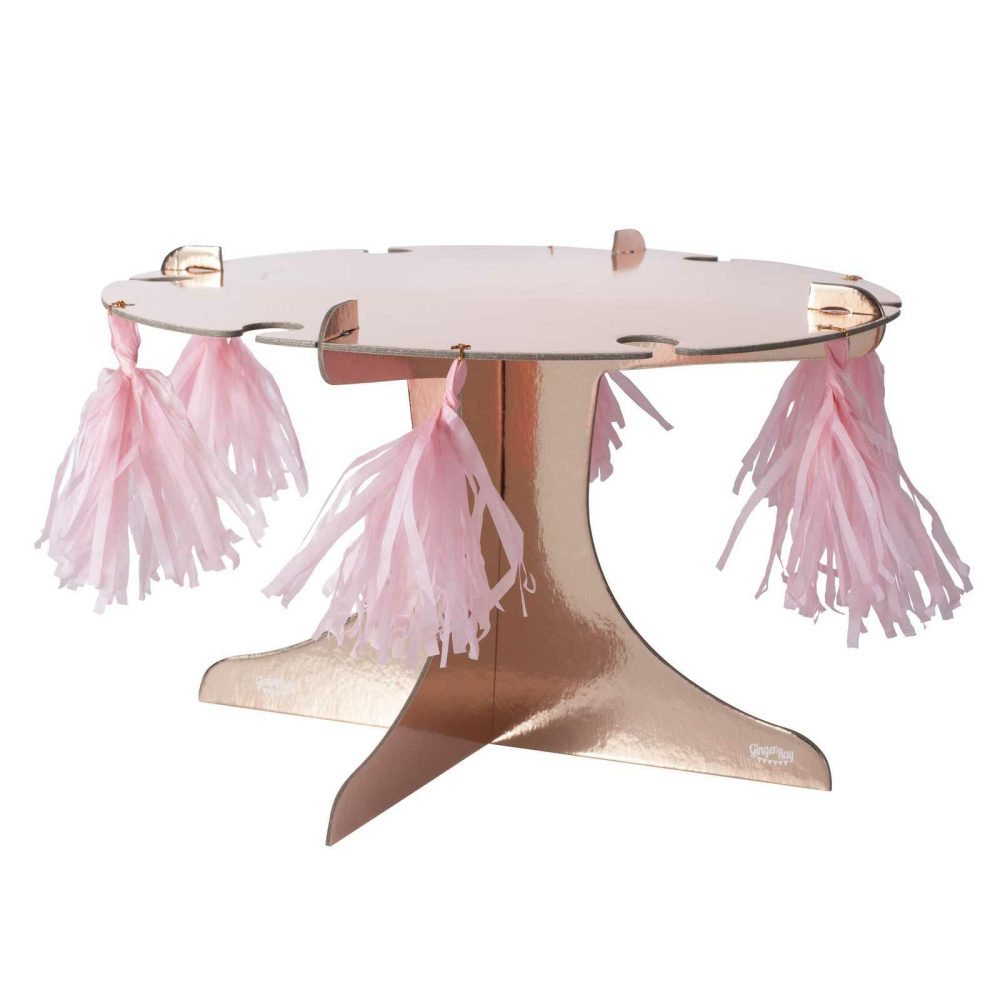 Drink Stands |   Rose Gold Cake Stand With Drink Holders Drink Stands Drink Stands