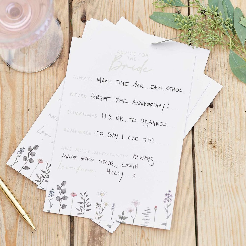 Eco Friendly Bachelorette Party |   Floral Advice For The Bride Cards Bachelorette Party Decorations Eco Friendly Bachelorette Party