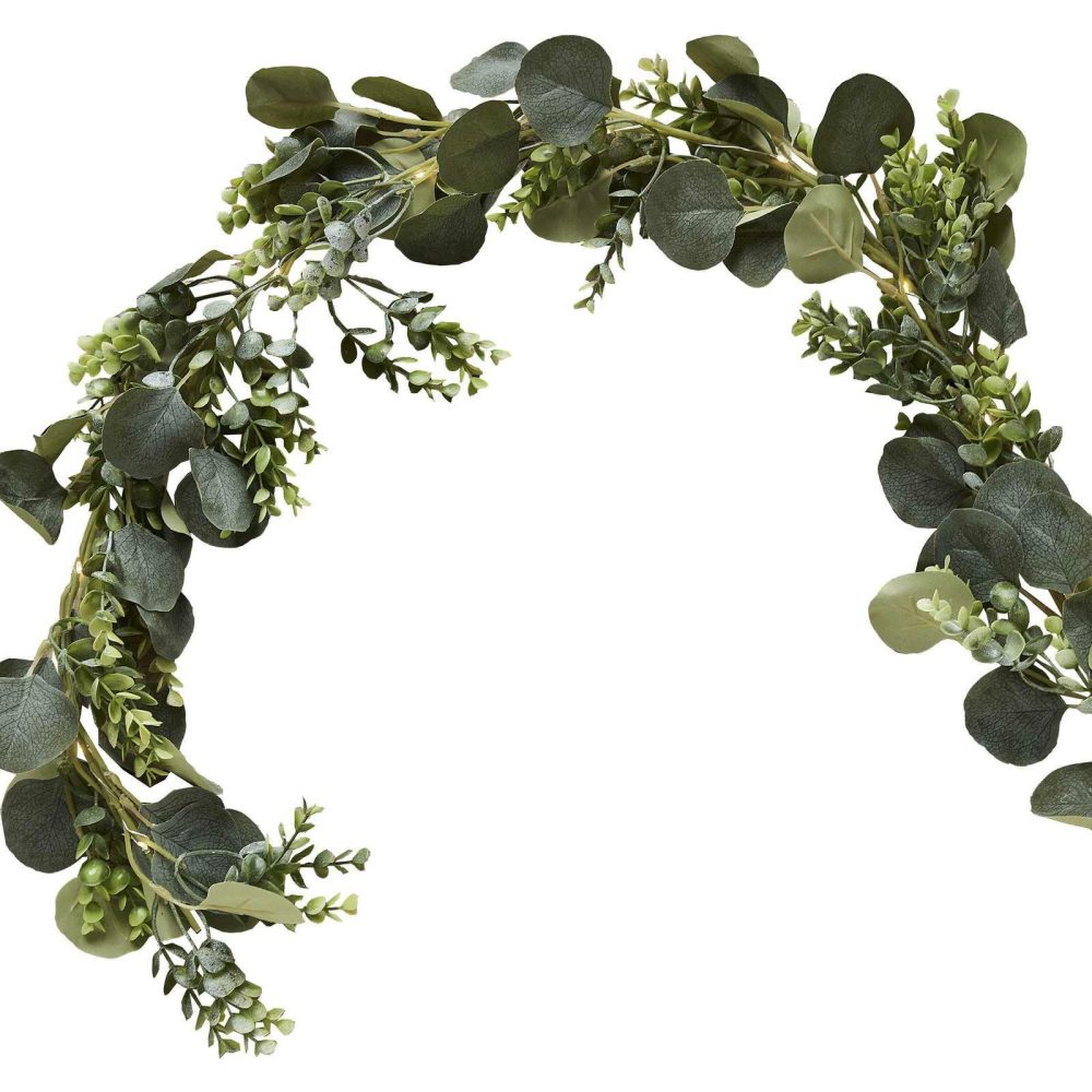 Flowers & Foliage |   Botanical Foliage Artificial Garland With Lights Flowers & Foliage Flowers & Foliage