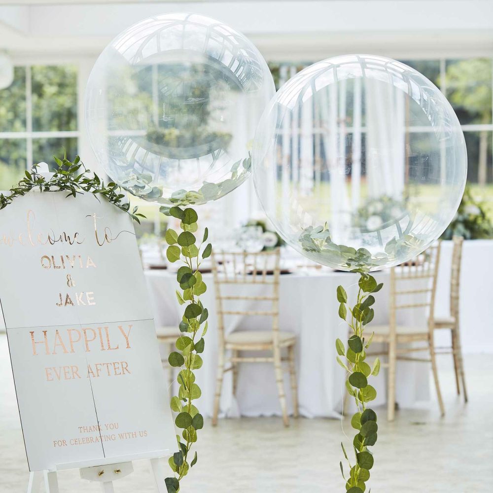 Flowers & Foliage |   Orb Balloon With Vine Foliage Flowers & Foliage Flowers & Foliage