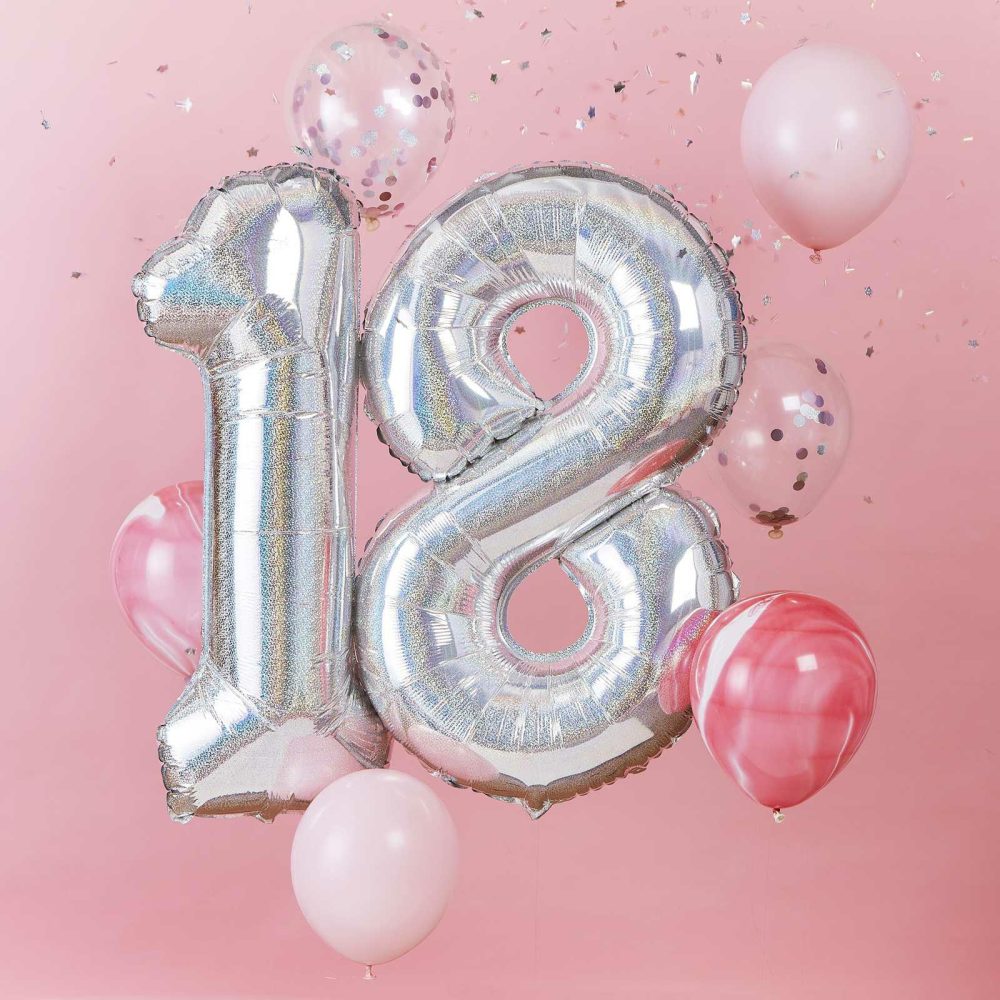 Foil Balloons |   18Th Birthday Balloons Bundle Balloons Foil Balloons