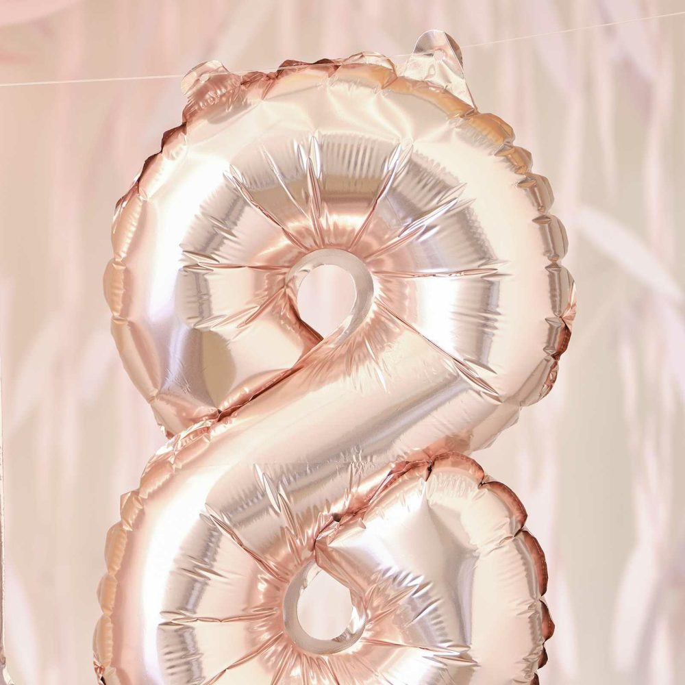 Foil Balloons |   18Th Rose Gold Foil Balloons Balloons Foil Balloons