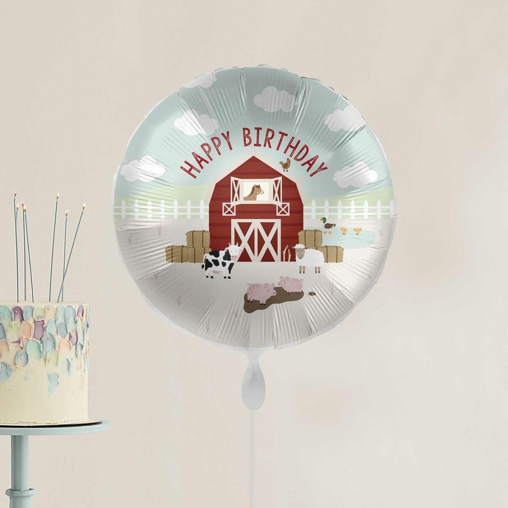 Foil Balloons |   Happy Birthday Farm Party Balloon Balloons Foil Balloons