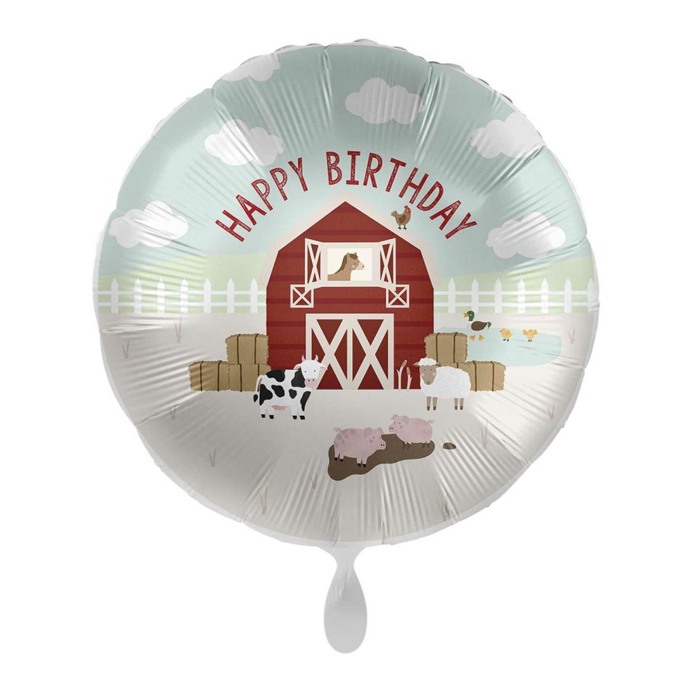 Foil Balloons |   Happy Birthday Farm Party Balloon Balloons Foil Balloons