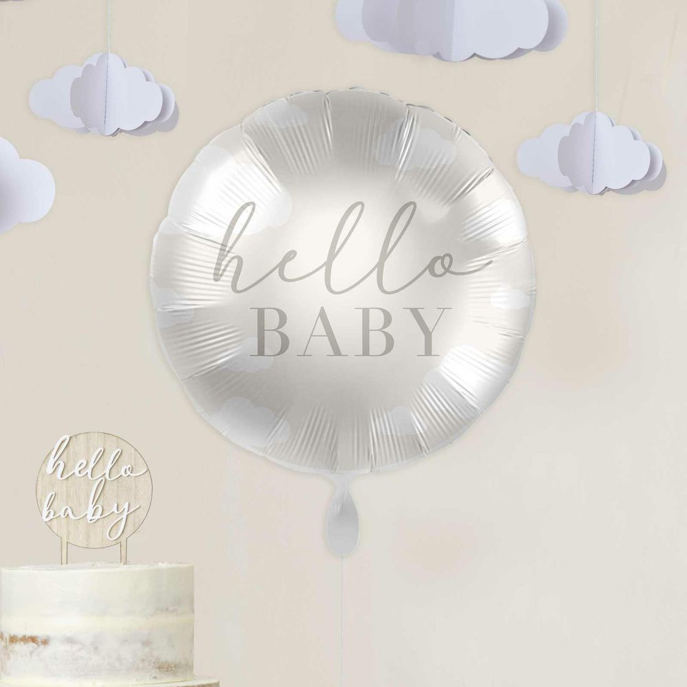 Foil Balloons |   Hello Baby Clouds Baby Shower Balloon Baby Shower Balloons Baby Shower Balloons