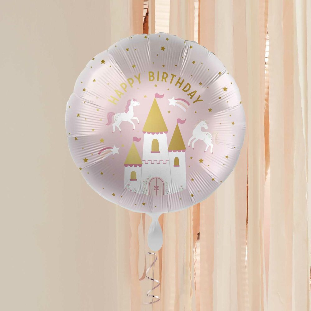 Foil Balloons |   Princess Party Happy Birthday Balloon Balloons Foil Balloons