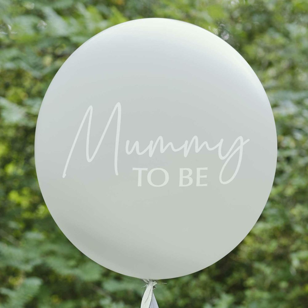 Giant Balloons |   Mummy To Be Baby Shower Balloon With Botanical Tail Balloons Giant Balloons