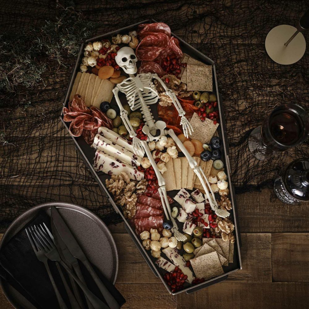 Grazing Boards |   Black Coffin Halloween Grazing Board Candles & Cake Accessories Grazing Boards