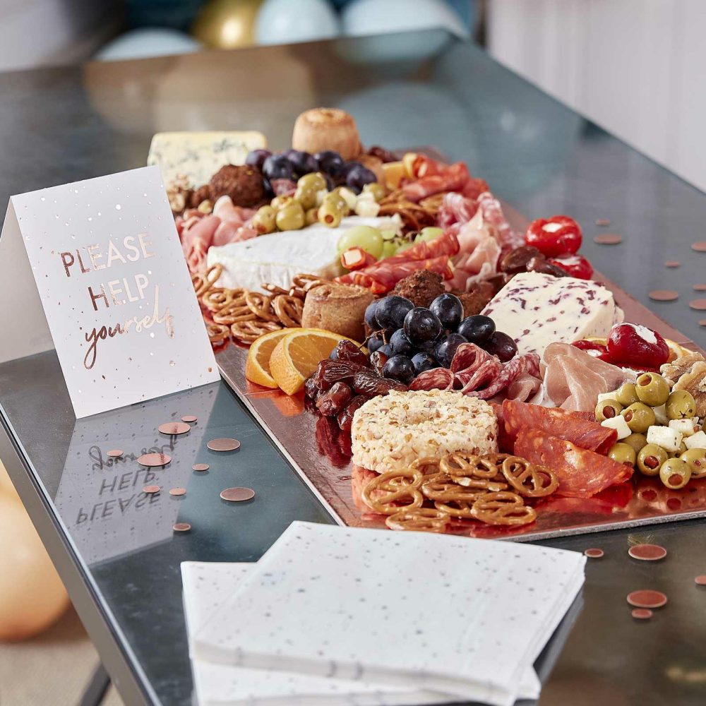 Grazing Boards |   Rose Gold Food Grazing Board Table Kit Candles & Cake Accessories Grazing Boards